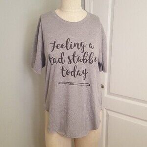 Gray Feeling Stabby Soft T Shirt